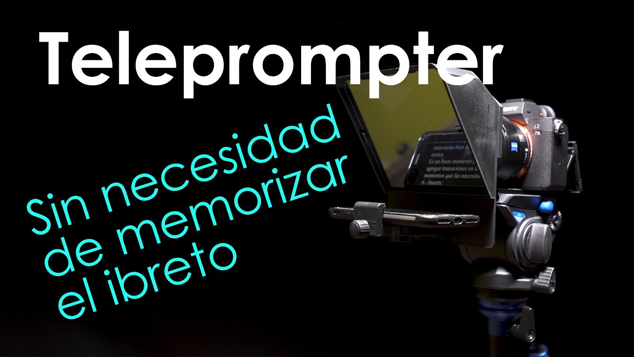 Usando Teleprompter para grabar un vídeo (Pronstoor) YouTube