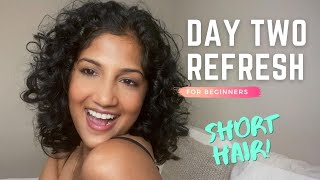 EASIEST WAY TO REFRESH 2ND/3RD DAY HAIR | 2C-3A CURLS