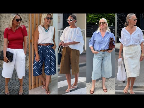 Natural Older Women OVER 50 60 70 | Summer Fashion 2026 For Women#summeroutfit