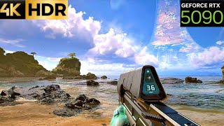 Halo campaign evolved RTX 5090 4K HDR PC [NO HUD GAMEPLAY AT 29:20] looks incredible!