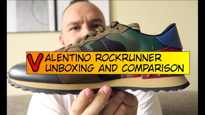 Real vs Valentino Rock Runners | How To Spot Fake Valentino - YouTube