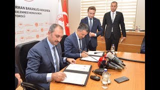 Adalet Bakanliği İle Tarim Ve Orman Bakanliği Arasinda İşbi̇rli̇ği̇ Protokolü İmzalandi