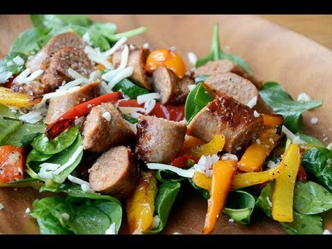 Reel Flavor - Healthy Italian Sausage & Roasted Pepper Salad