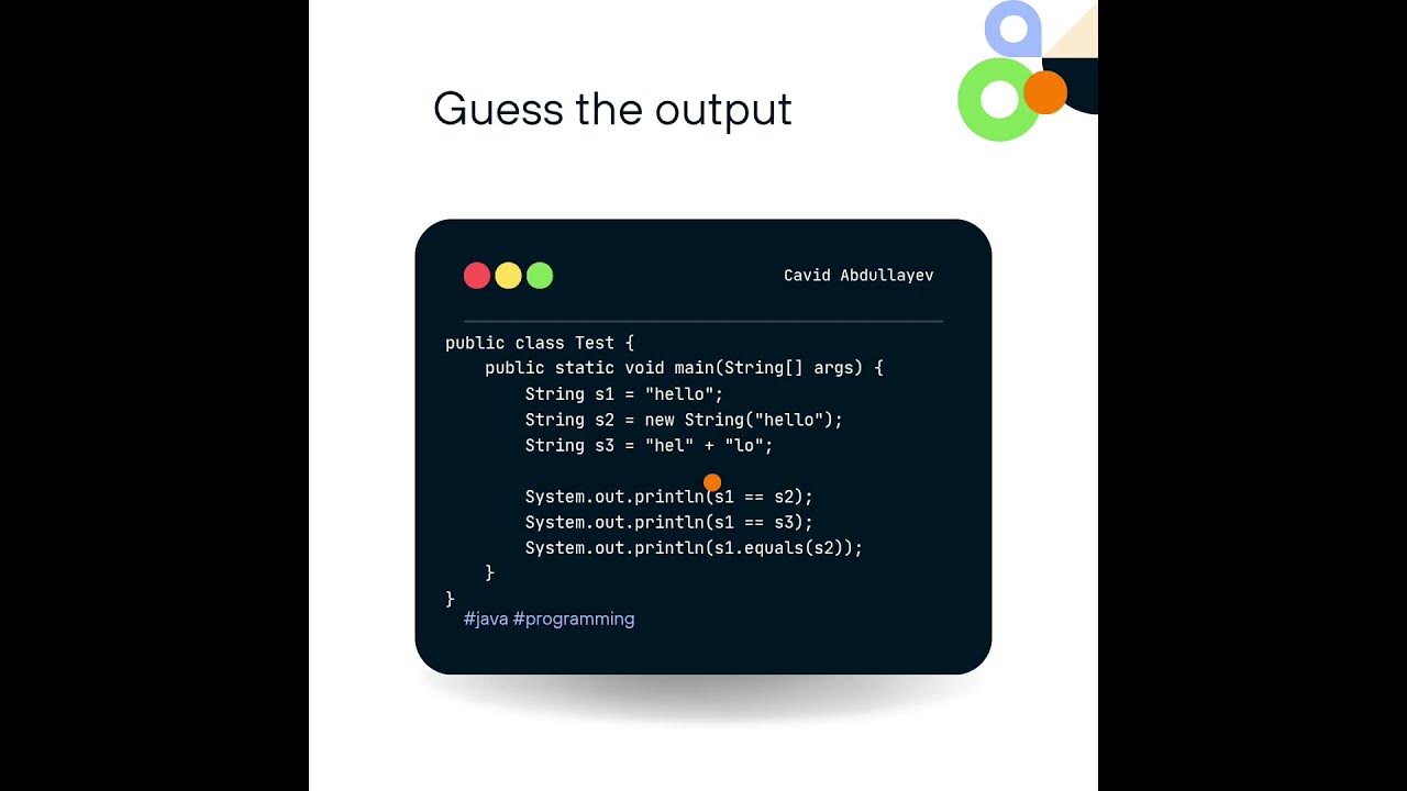 Guess the output #5 #java #coding - YouTube