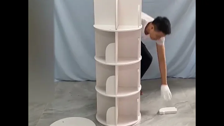 5-Tier Rotating Bookshelf – Maximize Vertical Storage | Intexca | Toytexx