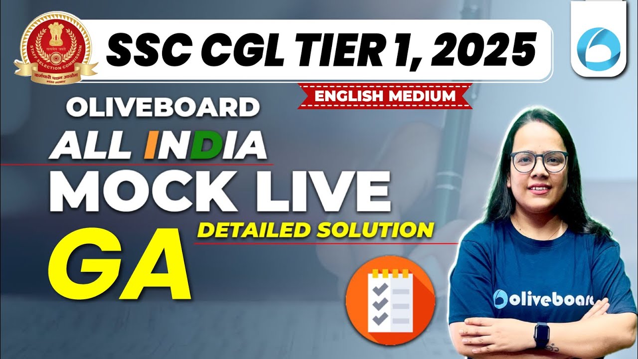 Oliveboard 1 - 2 March SSC CGL GK GS Mock Test 2025 With Solutions