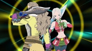 「テイルズ オブ ハーツR」バトルシステム紹介　ガラド&イネス合体秘奥義