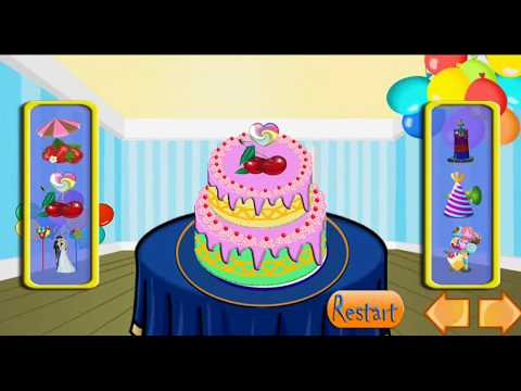 CAKE DESIGN BAKERY,COOKING GAME,GAME FOR KIDS,เกมส์แต่งหน้าเค้กสำหรับเด็ก,การ์ตูนเด็ก,เกมส์เด็ก