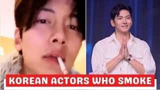 Korean actors who smoke in Real Life