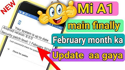 Mi A1 February Month Security Patch Update Finally Aa Gaya | How to Get February Update On Mi A1?
