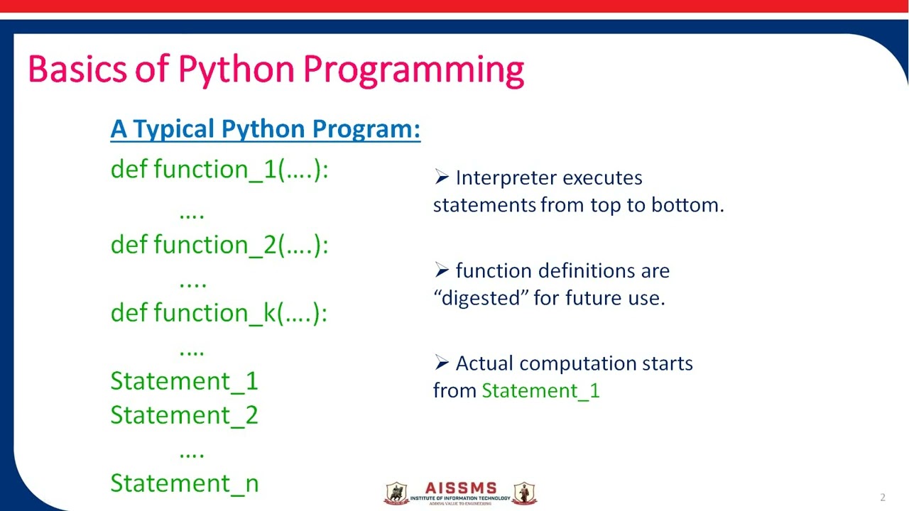 python expression vs assignment statement