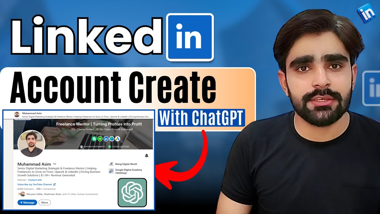 How to Create LinkedIn Profile using ChatGPT | LinkedIn Account Setup ...