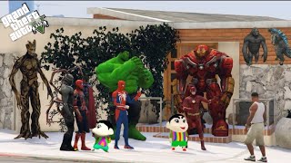 GTA 5 : Franklin & Shinchan Testing Who is Strongest Avenger in GTA 5 | Ak Gamer