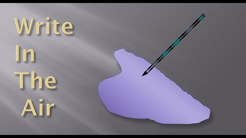 Writing in air | Python | Opencv