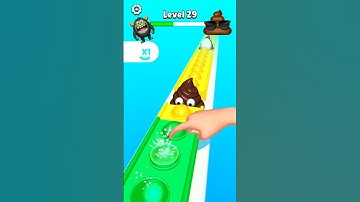 Pop run 3d game 🤮🤮🤯 level up 29 new video #coffindance #gaming #funny #shorts