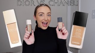 Dior Forever Natural Nude Foundation vs. Chanel Ultra Le Teint Ultrawear Flawless Foundation!