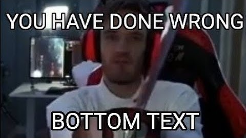 PewDiePie pulls the katana because of the folder