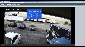 How To: SD Card Storage Setup and Playback from Eclipse Signature Series IP security cameras