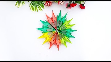 DIY Beautiful Snowflakes | Crafting Stunning Snowflakes by Hand | Unique  Colorful Snowflakes