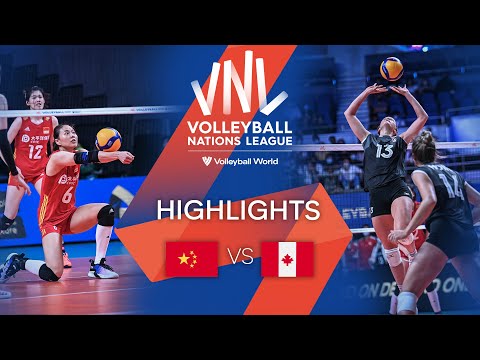 🇨🇳 CHN vs. 🇨🇦 CAN - Highlights Week 2 | Women's VNL 2022