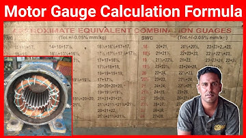 Motor Gauge Calculation Formula | Perfect Engineer