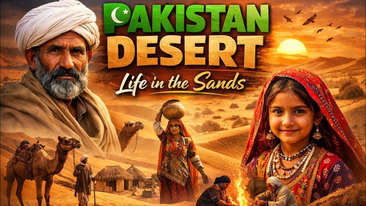Pakistan deserts 🏜 sindh how people live here Difficult life #travelvlog #solotravelerpk #Pakistan 