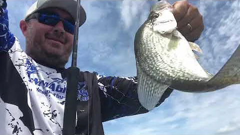Summertime crappie fishing on High Rock Lake