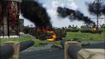 Russian scream! Thousands of Russian Soldiers Suffer, Advanced US Tank Troops Attack Them - ARMA 3