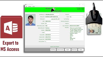 4.2- Export to MS Access from ALAM Emirates ID Reader desktop App