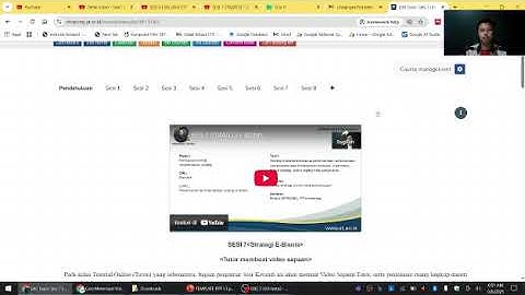 TUTORIAL EMBED & MENEMPEL VIDIO SAPAAN DARI YOUTUBE DI KELAS TUTORIAL ONLINE UNIVERSITAS TERBUKA UT