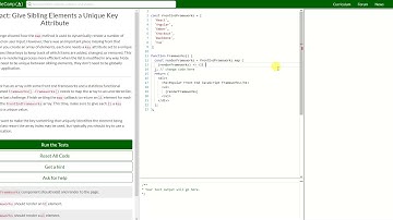REACT: Give Sibling Elements a Unique Key Attribute (46)