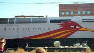 5 car NMRX set pulling out of the yard for a trip north to santa fe