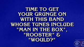 Alice In Chains on Jeopardy! - March 5, 2019