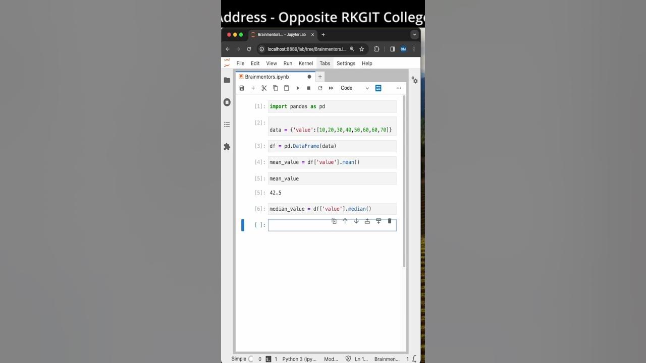 Python Tips & Tricks | Find Mean, Median and Mode using pandas | Brain ...