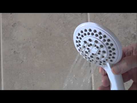 Shower Head 5 Function Super Jet In White from Byretech - BSH12