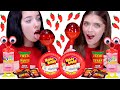 Eating Only One Color Food For 24 Hours! Red Food! Mukbang by LiLiBu #2