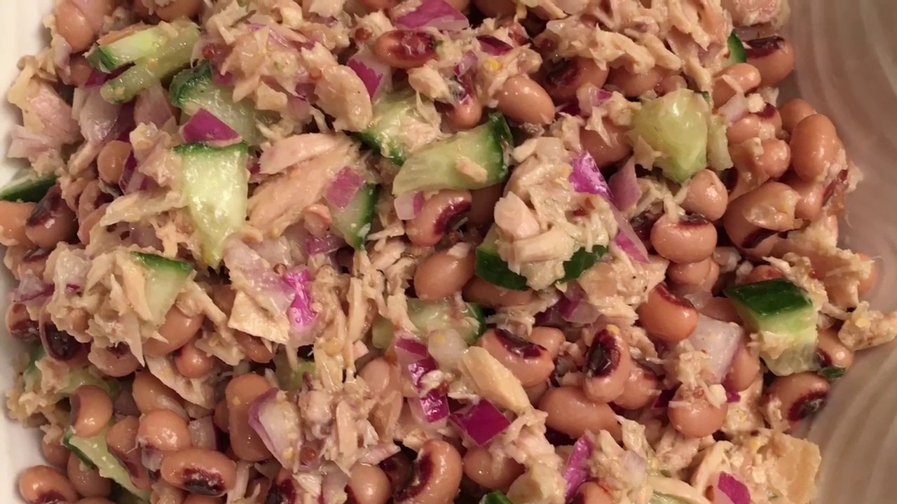 BlackEyed Peas and Tuna Salad Recipe YouTube