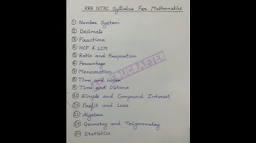 RRB NTPC syllabus and exam pattern 2024 #rrb #rrbntpc #rrbgroupd #rrbpo #stationmaster #job#jobs