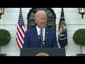 Biden: Nation closer to independence from virus