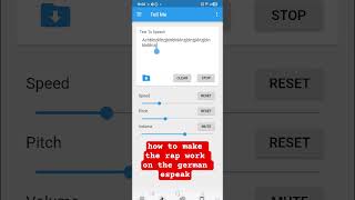tutorial how to make german espeak rap uh i mean beatbox #espeak #ttsapp #tts