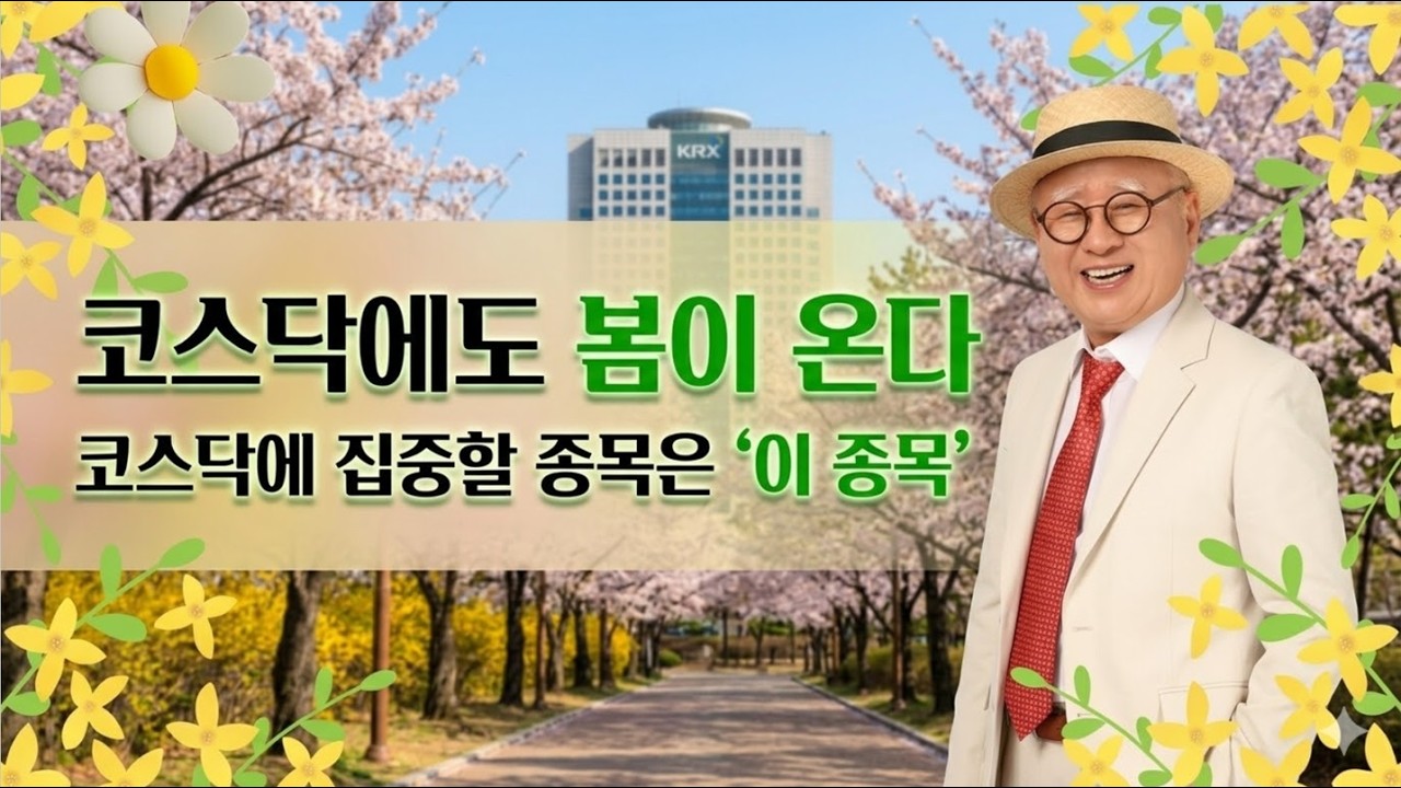 코스닥에도 봄이 온다. 코스닥에 집중할 종목은 '이 종목'
