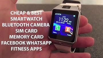 DZ09 Cheapest Android Bluetooth SMART WATCH With Sim Memory Card Camera India Unboxing and Review