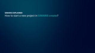 SIMARIS create – Generate new project