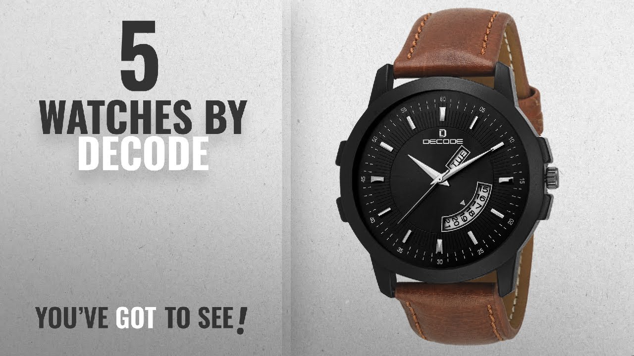Top 10 Decode Watches [2018]: Decode Matrix Analogue Black Dial Men's ...