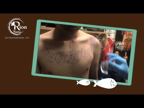 Xăm chữ đẹp nhất ở ngực cho nam