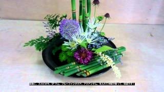 夏を涼しくお花で楽しむフラワーアレンジメント