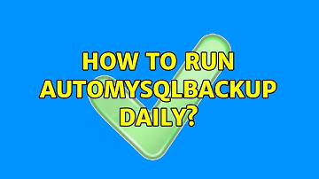 Ubuntu: How to run automysqlbackup daily?