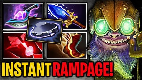 Tinker Instant RAMPAGE!!! Broken Aghanim