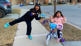 Police Pretend Play Ice Cream Safety Helmets for kids!! Fun video