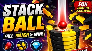 Stack Ball Gameplay 😱 Insane Speed Challenge#game#stackball screenshot 5